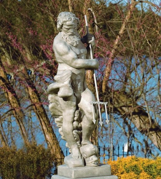 Life Size Stone Statue of Neptune - Poseidon God of the Sea